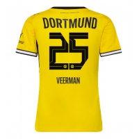 Camisa de Futebol Borussia Dortmund Joey Veerman #25 Equipamento Principal Mulheres 2026-27 Manga Curta